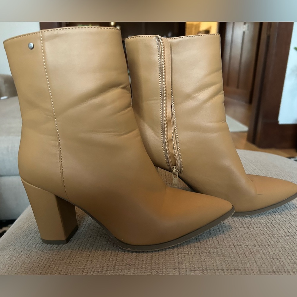 Matt and Nat Tan vegan Leather Ankle Boots
